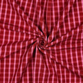 Katoen yarn dyed dobby - Rood