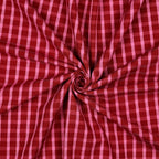 Katoen yarn dyed dobby - Rood