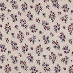 Rib Jersey digitale bloemen - Gebroken wit