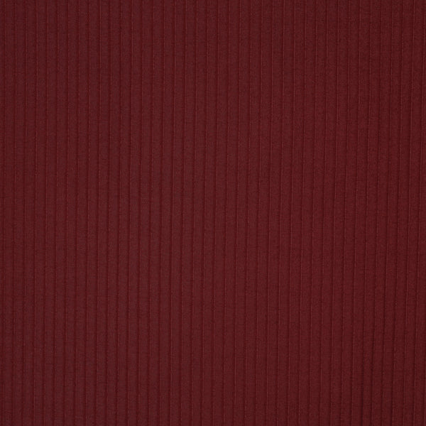 Rib Jersey groot - Bordeauxrood