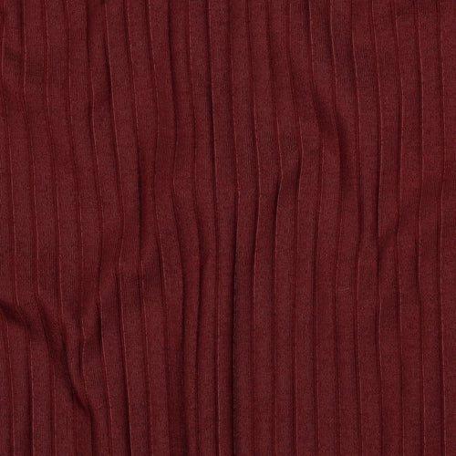 Rib Jersey groot - Bordeauxrood