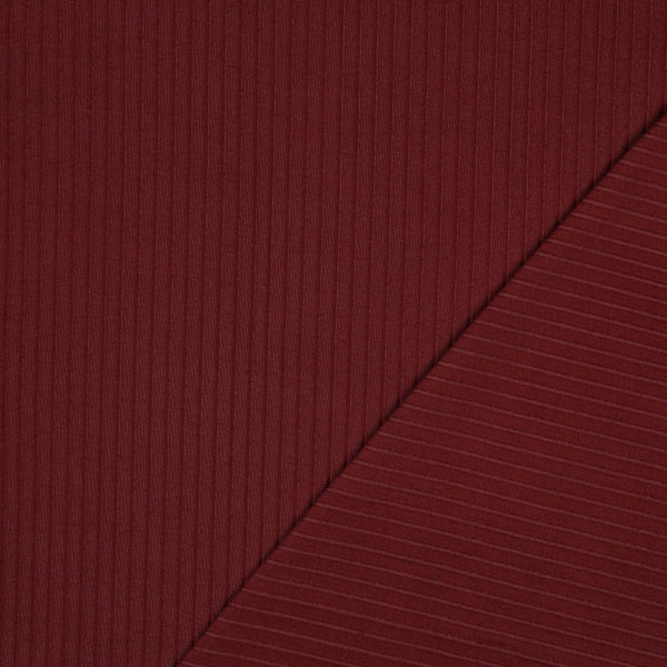 Rib Jersey groot - Bordeauxrood