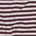 French Terry garengeverfd strepen - Aubergine