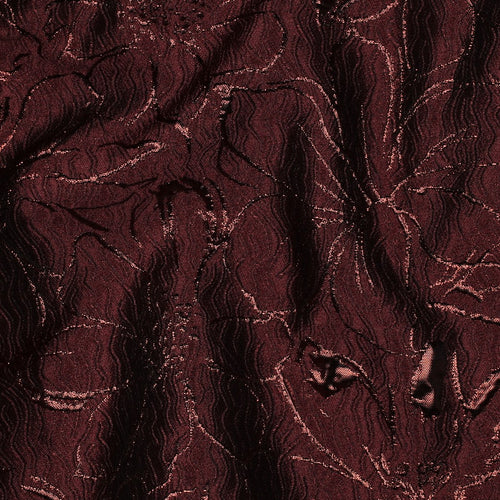 Jacquard bloemen - Burgundy