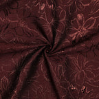 Jacquard bloemen - Burgundy