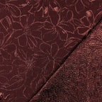 Jacquard bloemen - Burgundy