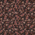 Jersey digitaal bloemen - Bruin
