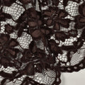 Kant tweezijdig golfrand chenille - Bruin