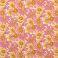 Seersucker bloemen - Oranje