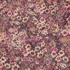 Corduroy tricot bloemen - Roze