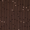 Geborduurde viscose met pailletten - Bruin