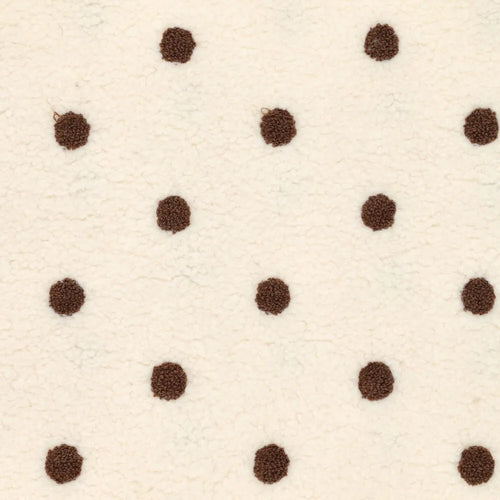 Teddy stippen broderie - Gebroken wit