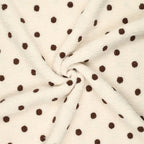 Teddy stippen broderie - Gebroken wit