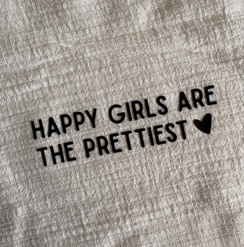 Sewnique 3D strijkapplicatie- Happy girls are the prettiest