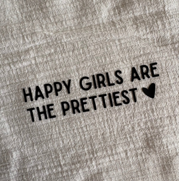 Sewnique 3D strijkapplicatie- Happy girls are the prettiest