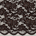 Kant tweezijdig golfrand chenille - Bruin