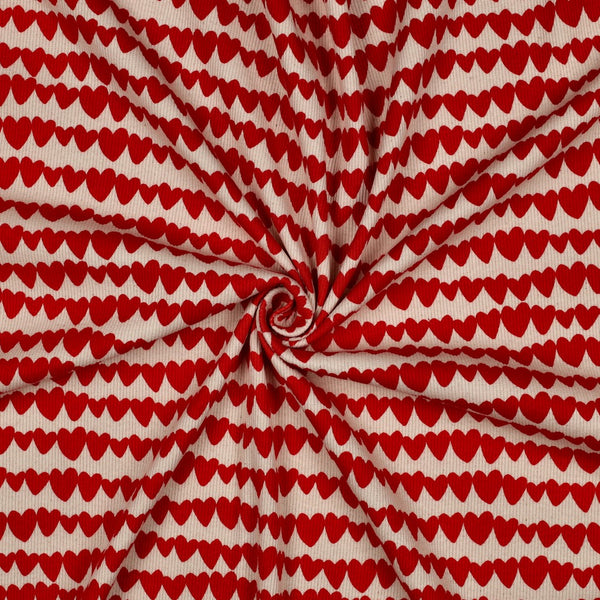 Rib Jersey harten - Naturel