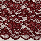 Kant tweezijdig golfrand chenille - Bordeauxrood