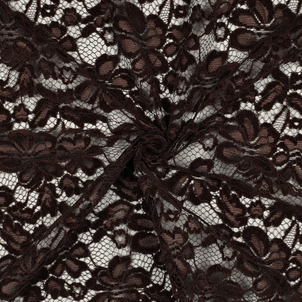 Kant tweezijdig golfrand chenille - Bruin