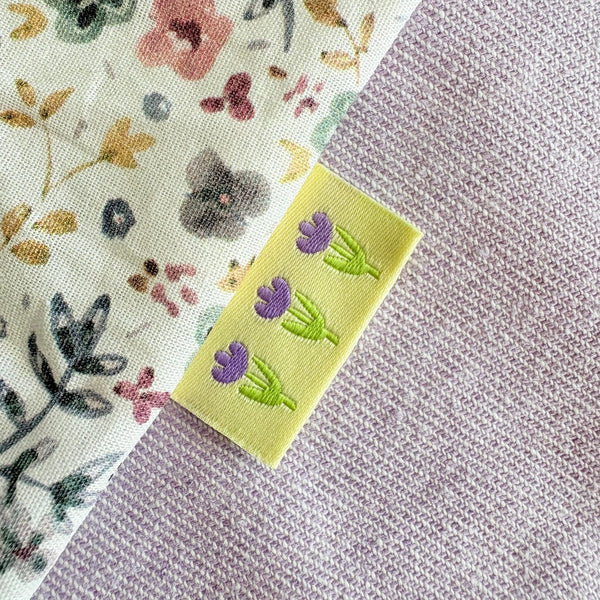 Sewnique label - Tulpjes