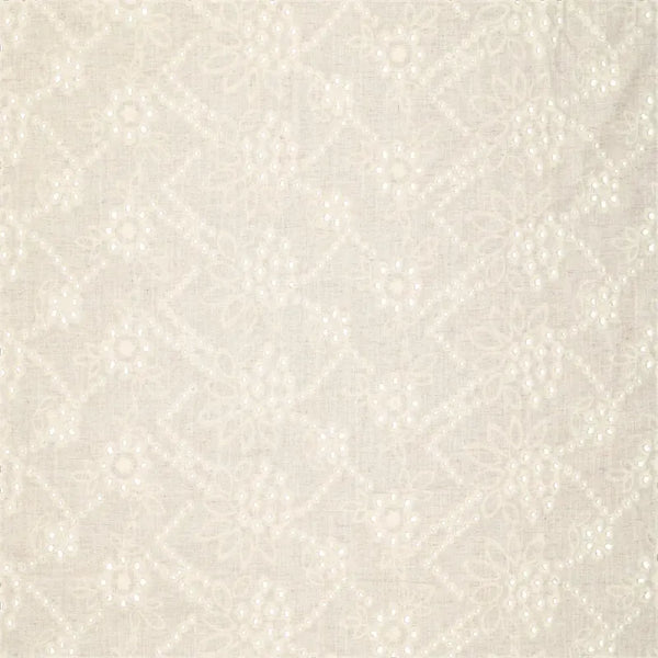 Viscose linnen geborduurd- naturel