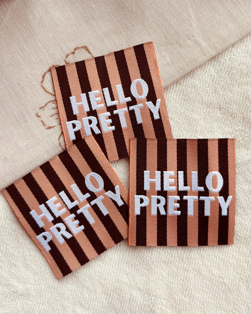 Sewnique label - Hello pretty